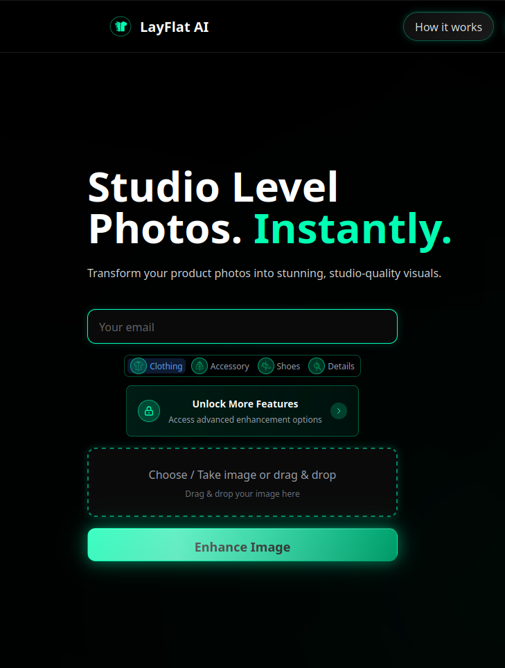 LayFlat AI - AI-Powered Clothing Image Transformation