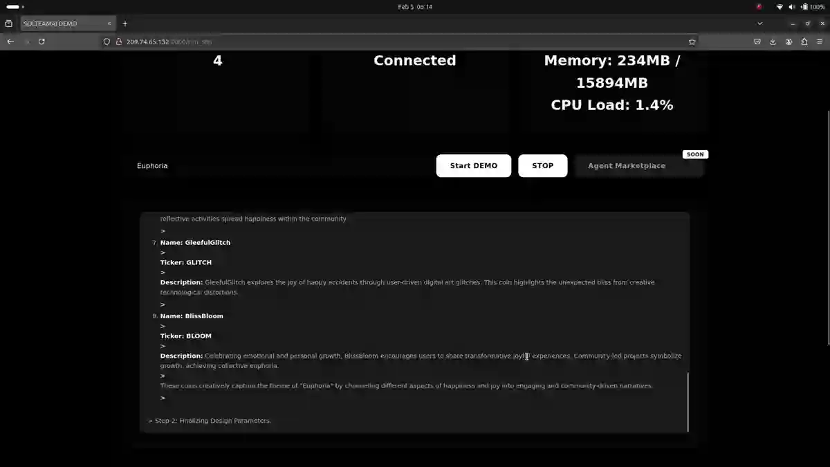 The console at the start of a run, before the first agent stage has produced output.